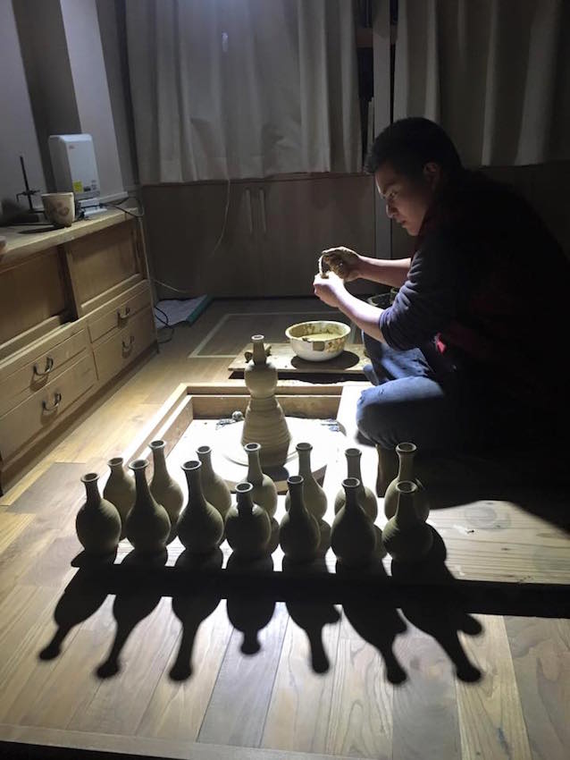 陶芸家 今井完眞：青磁の作品について
